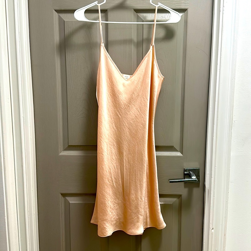 adjustable silk slip dress from aritzia